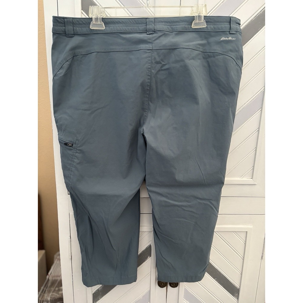 Eddie Bauer Women's Size 18 Blue Gray Activewear Outdoors Nylon Capri - Picture 3 of 14